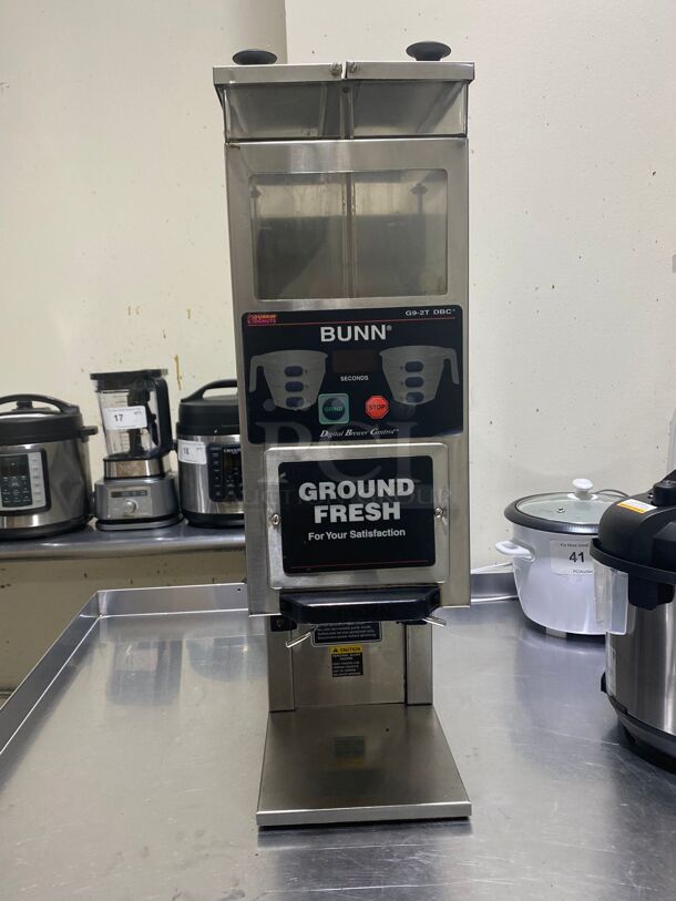 Bunn G9-2T DBC Coffee Grinder, 2 Hoppers & Wireless Interface, Stainless
 - Image 6 of 6