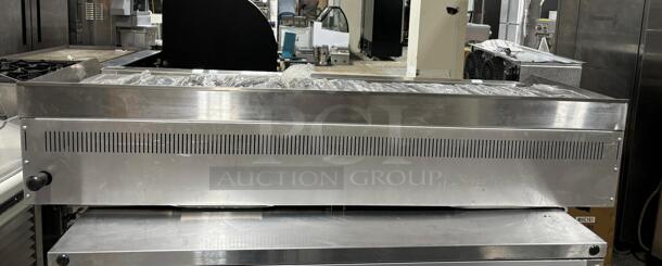 Brand New Cookline CCB-60 60" Gas Countertop Radiant Charbroiler - 150,000 BTU Charbroiler only Bottom freezer not included
 - Image 3 of 5