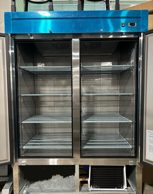BRAND NEW DUKERS SCRATCH N DENT REFRIGERATOR IN STAINLESS STEEL  - Image 2 of 2
