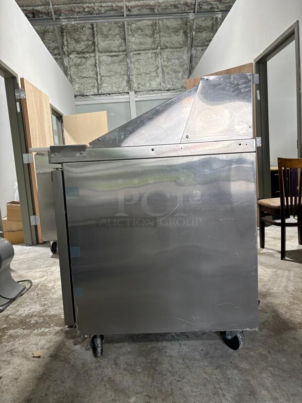 Brand New Dukers - DSP72-30M-S3, Commercial 72" Pan Salad, Sandwich Food Prep Table Refrigerator Mega Top 17.58 cu. ft.
 - Image 2 of 4