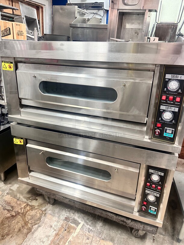 New Single Deck Commercial Bread or Pizza Electric Oven 110 Volt Tested and Working - Image 2 of 9