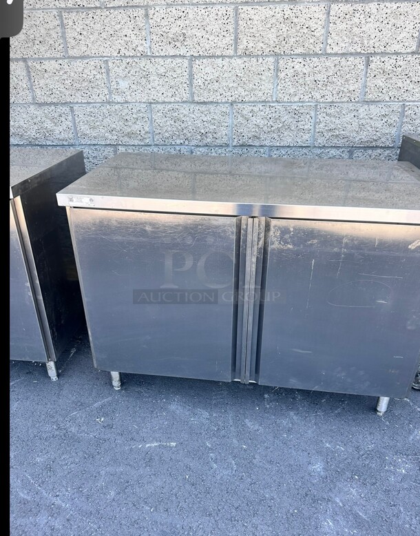 Excellent Condition Atlanta Culinary 48 Inch Wide 24 Inch Deep Stainless Steel Cabinet NSF - Image 4 of 5
