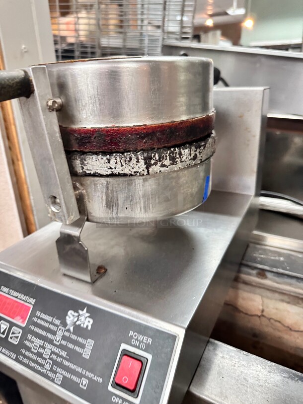 Star SWCBE Single Waffle Cone Baker Makes 8 inch Diameter Cone Waffle 120 Volt Working - Image 2 of 8