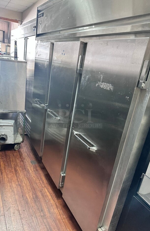Certified Working Continual Three Door Freezer 220 Volt - Image 1 of 8