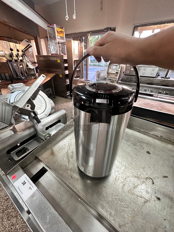 New Open Box Chefman Electric Hot Water Pot with Safety Lock, Stainless Steel, 5.3 Liter - Image 5 of 8