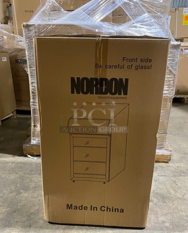 Brand New In Box! Nordon Countertop Glass Door Merchandiser! MODEL SC52B SN: 05223071180100078 120V