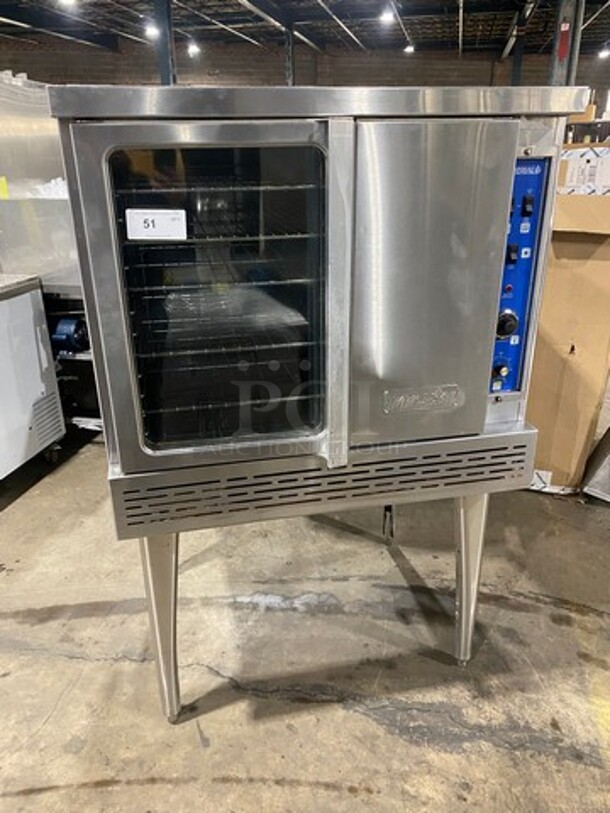 Imperial Commercial Natural Gas Powered Convection Oven! With View Through Door! With Metal Oven Racks! Stainless Steel! On Legs! - Image 1 of 7