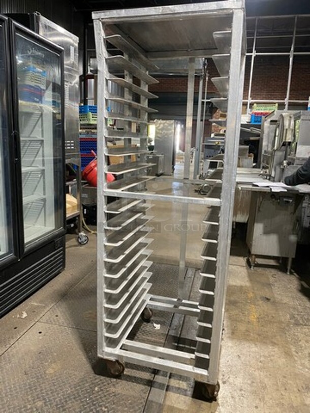 Metal Commercial Pan Transport Rack! On Casters! - Image 1 of 4