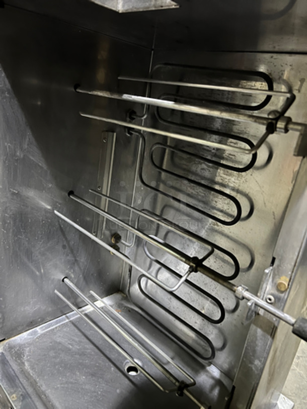 Attias Commercial Countertop Electric Powered Rotisserie Machine! With View Through Door! All Stainless Steel! - Image 5 of 9