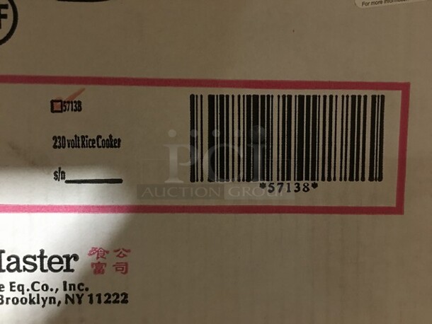NEW! IN THE BOX! Rice Master Commercial Countertop Electric Powered Rice Cooker! Model: 57138 - Image 6 of 7