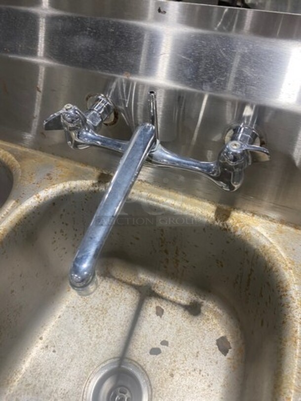 Eagle Commercial 3 Compartment Dish Washing Drop In Sink! All Stainless Steel! On Legs! Model: 412163 - Image 7 of 9