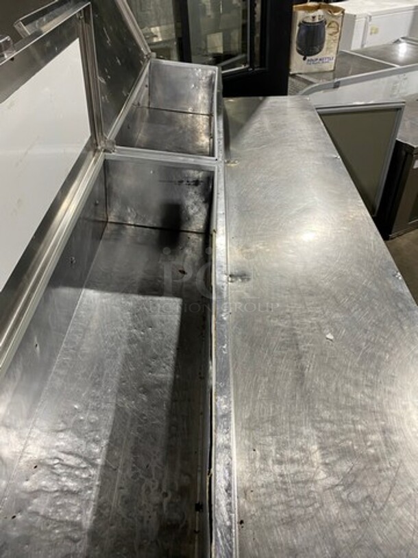 Victory Commercial Refrigerated Pizza Prep Table! With 3 Door Storage Space Underneath! All Stainless Steel! Model: VPT88 SN: P0277405 115V 60HZ 1 Phase - Image 9 of 10