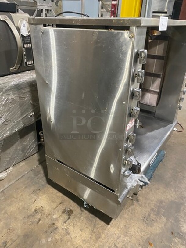 Attias Natural Gas Powered Dual Gyro Machine! All Stainless Steel! WORKING WHEN REMOVED! - Image 2 of 9