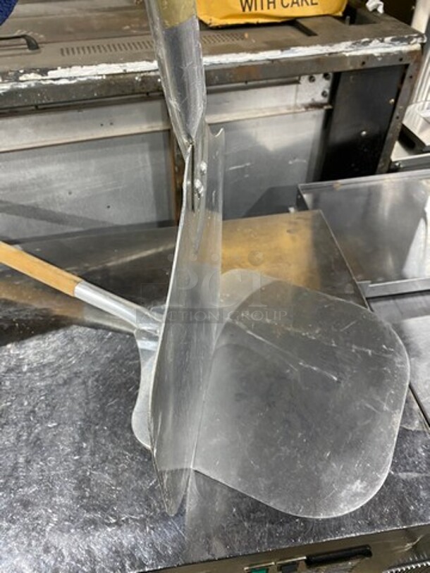 Assorted Size Pizza Paddle! Stainless Steel With Wooden Handle! 2x Your Bid! - Image 3 of 7