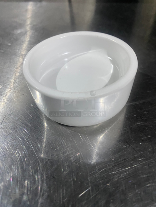 ALL ONE MONEY! Box Full Of White Ceramic Dipping Saucers! - Image 3 of 6