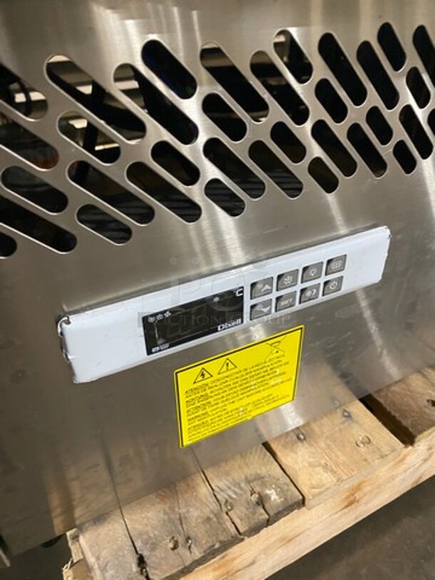 SCRATCH-N-DENT! LATE MODEL! 2019 Infrico Commercial Refrigerated Bakery Display Case Merchandiser! With Sliding Rear Access Doors! Stainless Steel Body! Model: VBR18FG SN: 104010018193043 115V 60HZ 1 Phase! Top Glass Is Broken! - Image 6 of 11