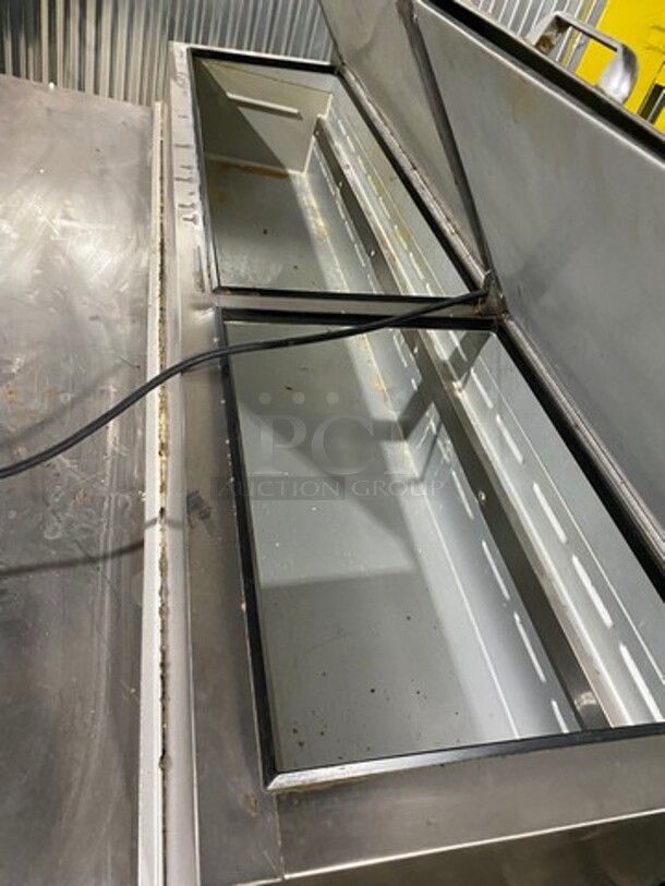 Beverage Air Commercial Refrigerated Pizza Prep Table! With 2 Door Storage Space! All Stainless Steel! Model: DP67 SN: 11803910 115V 60HZ 1 Phase - Image 9 of 10