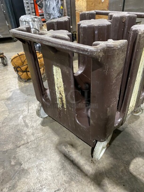 Cambro Poly Dish Transport Cart! On Casters! - Image 3 of 7