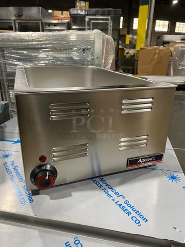 NEW! IN THE BOX! LATE MODEL! 2020 Adcraft Commercial Countertop Single Well Food Warmer! All Stainless Steel! Model: FW1200W 120V - Image 2 of 9