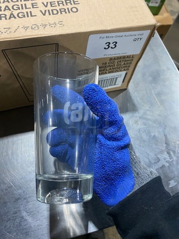NEW! IN THE BOX! Libbey 16 OZ Baseball Mixing Glasses! 2x Your Bid! - Image 6 of 8