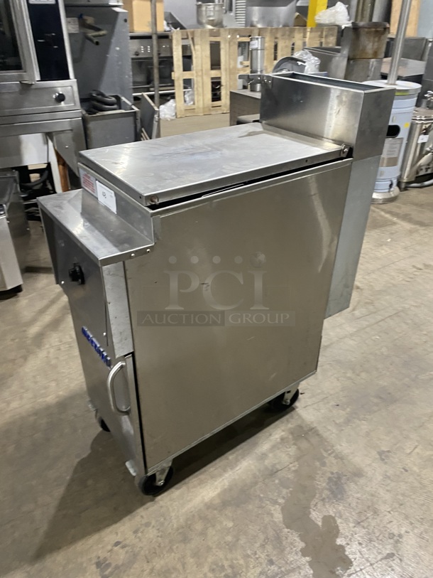 Great! IMPERIAL Commercial Natural Gas Powered Commercial Pasta Cooker/Rethermalizer! With Backsplash! All Stainless Steel! On Wheels! Model: IRT14GBM Serial 04256821  - Image 2 of 9