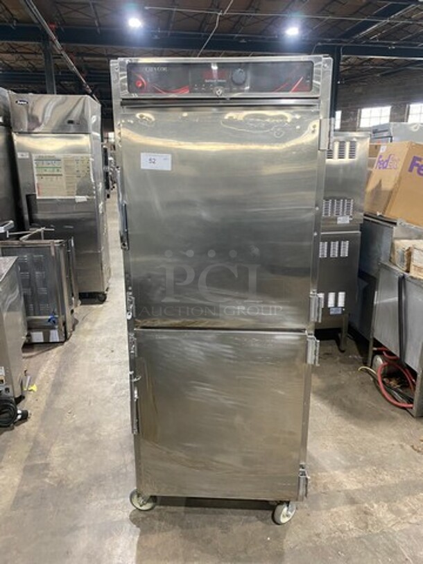Cres Cor Commercial Electric Powered Split Door Roast-N-Hold Oven! All Stainless Steel! On Casters! Model: RO151FUA12DE4803Z SN: JBIJ0005151623 480V 60HZ 3 Phase - Image 1 of 9