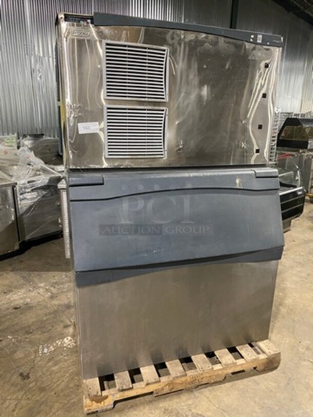 Scotsman Commercial Ice Maker Machine! With Commercial Ice Bin! All Stainless Steel! Model: C1448MA32B SN: 10091320011992 208/230V 60HZ 1 Phase - Image 1 of 7