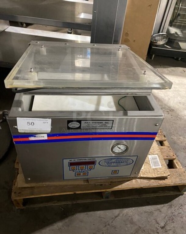 Sipromac Commercial Countertop Vacuum Sealer! Stainless Steel Body! Model: 350 SN: 00846 110V 60HZ 1 Phase - Image 1 of 8