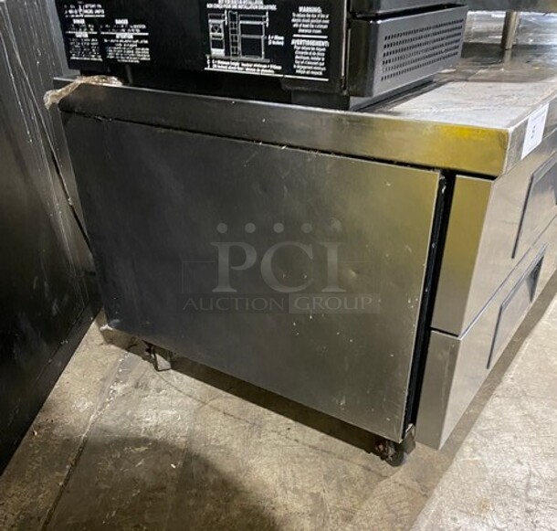 True Stainless Steel Commercial 4 Drawer Chef Base On Casters! MODEL TRCB-72 SN: 7307092 115V 1PH - Image 2 of 9