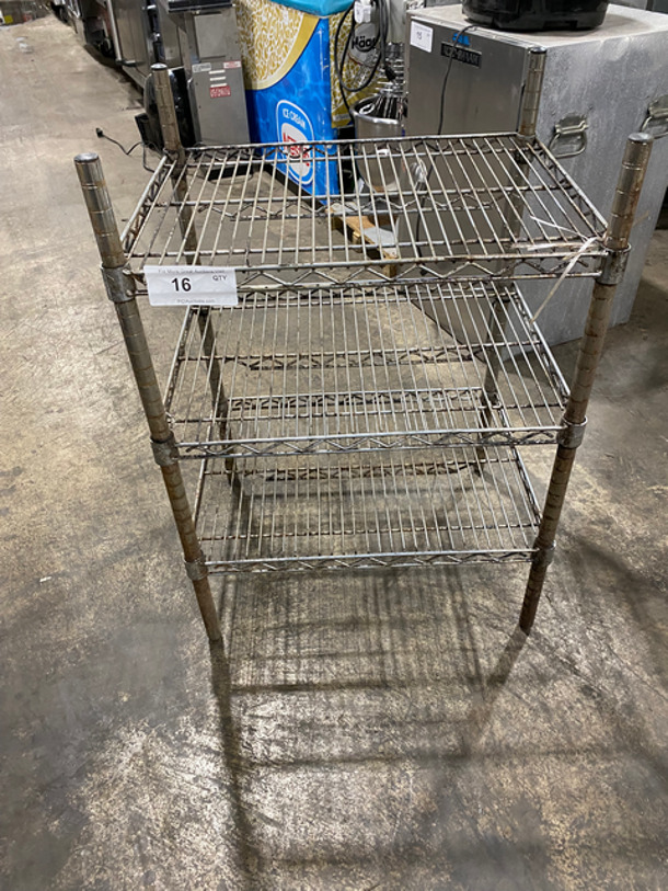 3 Tier Metal Wire Shelf! On Legs!