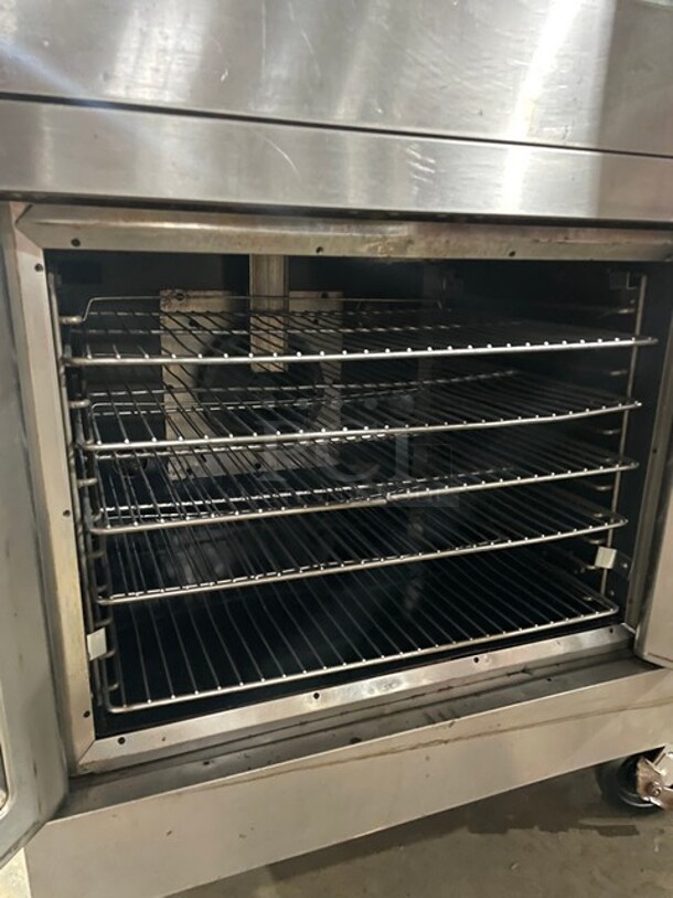 Vulcan Commercial Natural Gas Powered Double Stacked Convection Ovens! All Stainless Steel! On Casters! 2x Your Bid Makes One Unit!  - Image 6 of 9