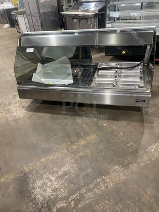 Henny Penny Commercial Countertop Electric Powered Heated Food Display Case Merchandiser! With Rear Access Sliding Doors! Stainless Steel Body! Model: HMR105 SN: HA1305063 120/208V 60HZ 1 Phase