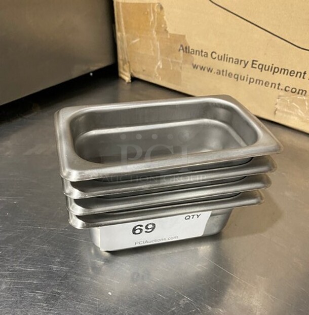 All One Money! Winco 2-1/2" Stainless Steel Food Steam Pans! MODEL SPJL902 - Image 1 of 5