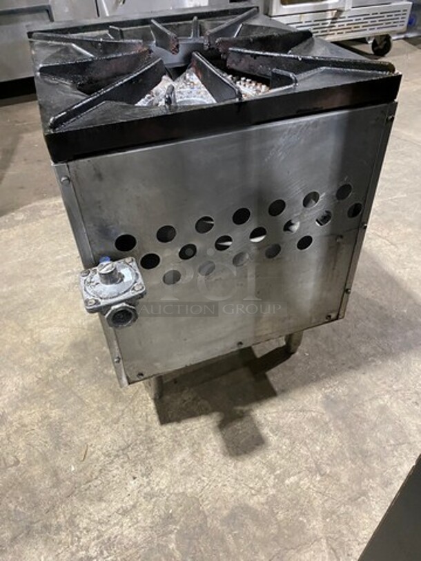 Cook Rite Commercial Countertop Gas Powered Single Burner Stock Pot Range! Stainless Steel! On Small Legs! Model: ATSP181 SN: ATSP181AUS100310122900C40025 - Image 4 of 8
