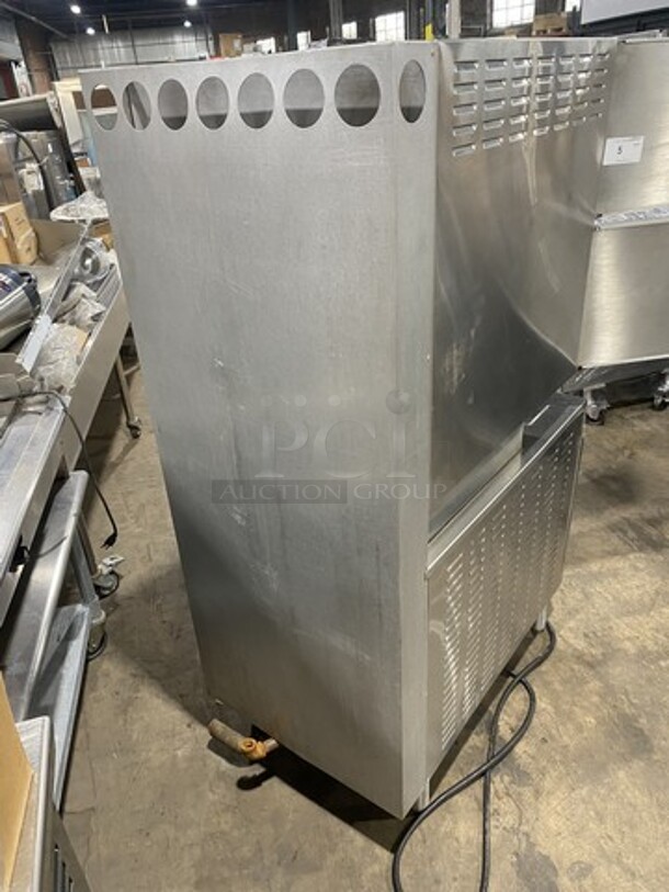 Sweet! Cleveland Natural Gas Powered Dual Cabinet Convection Steamer! All Stainless Steel! Model 6CG11300 Serial I107077-89F-01! ON Legs!  - Image 4 of 9