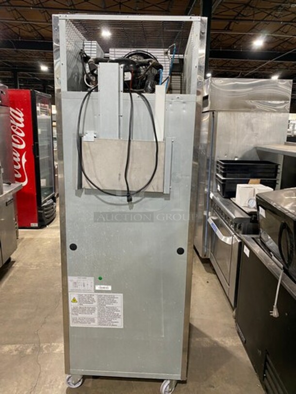 Fridge Air Commercial Single Door Reach In Refrigerator! All Stainless Steel! On Casters! Model: D28AF 115V 60HZ 1 Phase - Image 3 of 10
