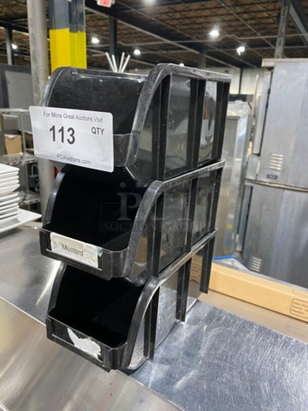 Black Poly Condiment Holder! - Image 2 of 6