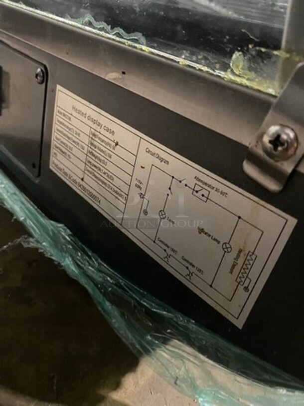 Marchia Commercial Countertop Heated Food Warming Display Case! Glass All Around Showcase Style! With Access Doors! WORKING WHEN REMOVED! Model: MHCC186 115V - Image 6 of 6