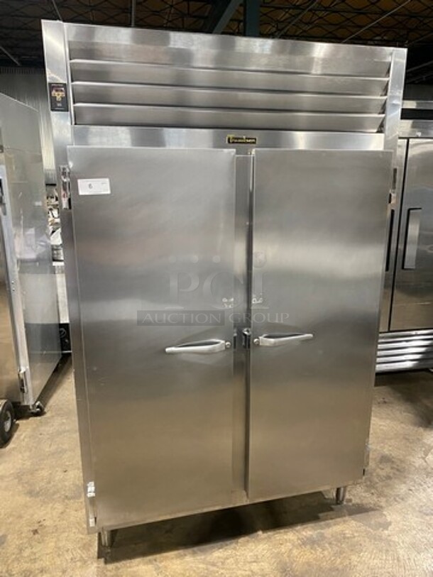 Traulsen Commercial 2 Door Reach In Cooler! All Stainless Steel! On Legs! Model: RHT232NUTFHS SN: T97320F05 SN: 115V 60HZ 1 Phase - Image 1 of 10