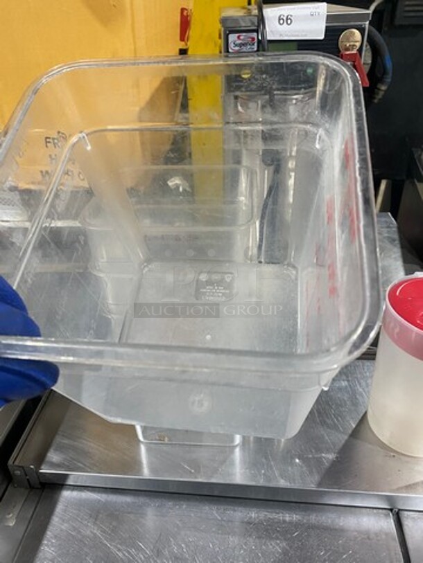 Cambro 8Qt Clear Poly Food Containers! 5x Your Bid! - Image 7 of 7