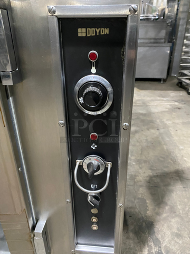 BEAUTIFUL! LATE MODEL! Doyon Baking Equipment Commercial Electric Powered Convection/Proofer Oven! With Steam Injection! With View Through Doors! With Metal Oven Racks! All Stainless Steel! On Casters! Model: JAOP6SL SN: 213550001211 208V 60HZ 3 Phase - Image 8 of 10