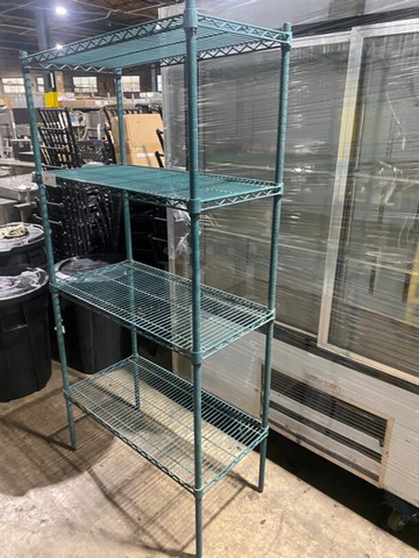 Metro 4 Tier Shelf! On Legs! BUYER MUST DISMANTLE! PCI CANNOT DISMANTLE FOR SHIPPING! PLEASE CONSIDER FREIGHT CHARGES! - Image 2 of 7