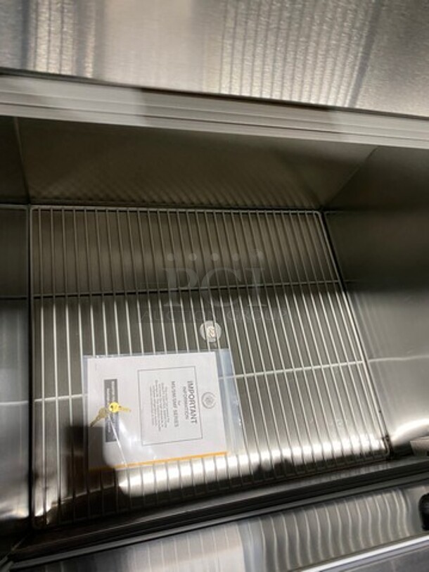 COOL! NEW! SCRATCH-N-DENT! Beverage Air Commercial Refrigerated Milk Cooler! Stainless Steel Body! On Casters! Model: SM34HCS SN: 13206661 115V 60HZ 1 Phase - Image 5 of 11