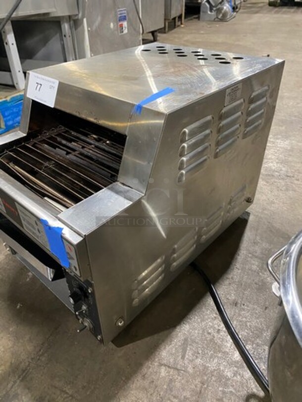Savory Commercial Countertop Conveyor Toaster Oven! All Stainless Steel! Model: RT2VSHO SN: 0709210050094 208V 60HZ 1 Phase - Image 2 of 9