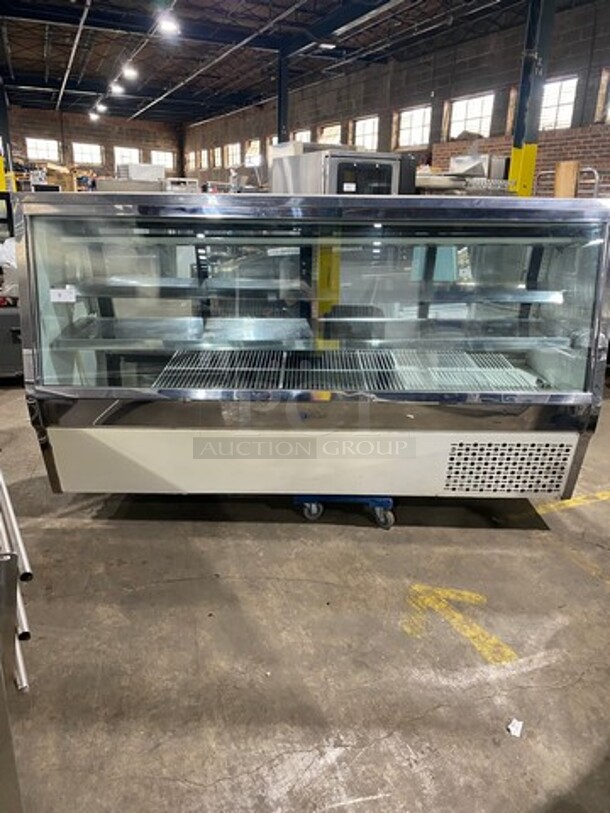S & V Commercial Refrigerated Deli/Bakery Display Case! With Slanted Front Glass! With Sliding Glass Rear Access Doors! Model: DEL8SC SN: E1997150 115V 60HZ 1 Phase - Image 9 of 10