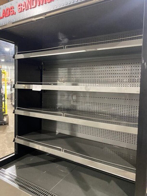 Kool It Commercial Refrigerated Open Grab-N-Go Case Merchandiser! With View Through Sides! With Front Cover! All Stainless Steel! Model: KGHOF50S SN: 1419009 120V 60HZ 1 Phase - Image 6 of 9