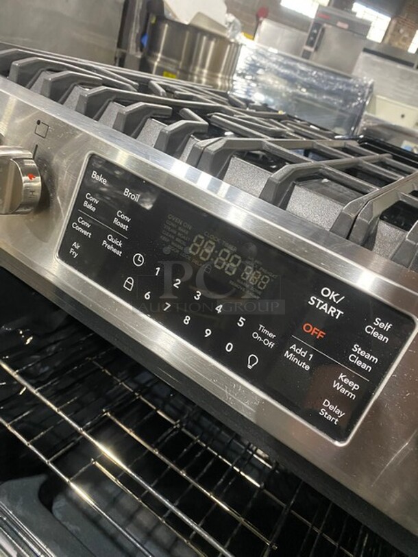 Frigidaire 4 Burner Stove! With Oven Underneath! Metal Oven Racks! All Stainless Steel! - Image 10 of 12
