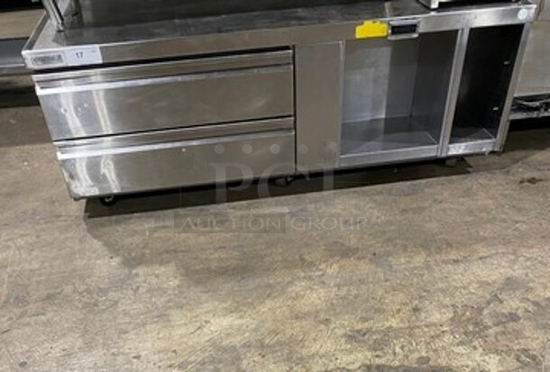 Delfield Commercial Refrigerated 2 Drawer Chef Base! All Stainless Steel! On Casters! - Image 1 of 8