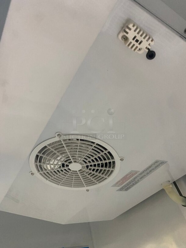 LATE MODEL 2019! Central Commercial 2 Door Reach In Refrigerator Merchandiser! With Poly Coated Racks! With View Through Doors! Model 69K115HC Serial 9064722! 115V 1Phase! Working When Removed! - Image 5 of 7