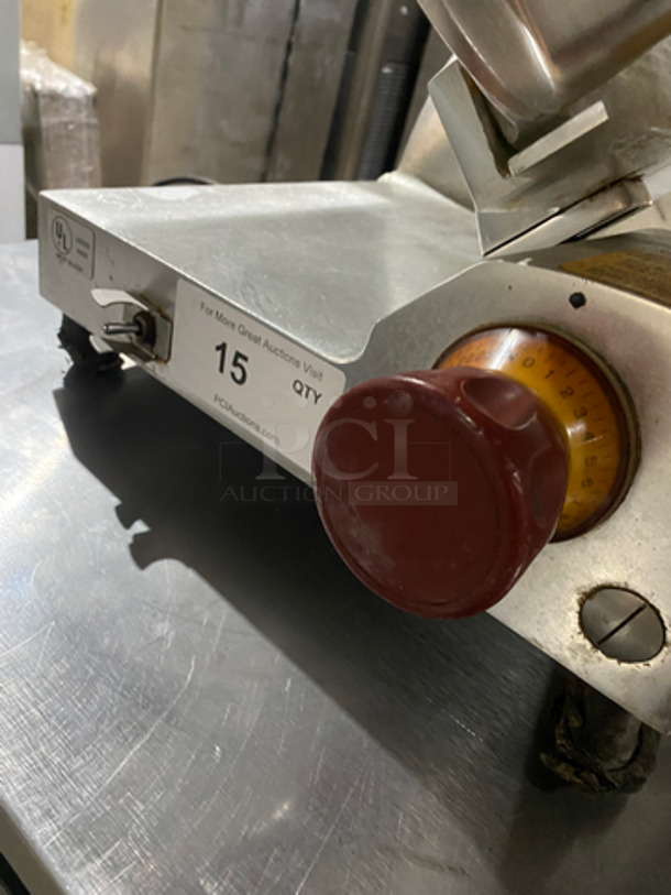 Fleetwood Commercial Countertop Stainless Steel Semi-Automatic 12 Inch Deli/Meat Slicer! 115V 1 Phase - Image 6 of 7